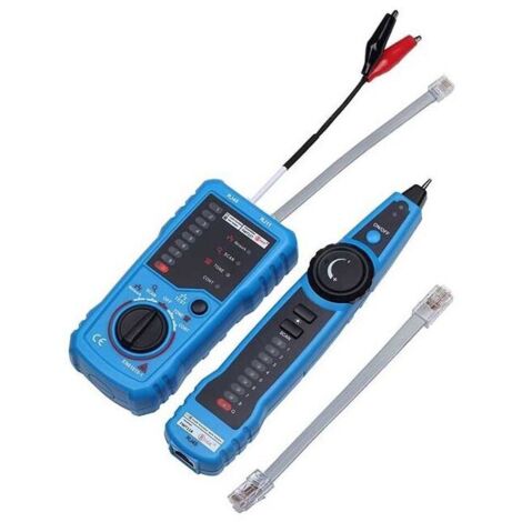 Tester per cavi di rete, rilevatore di linee RJ11 RJ45, localizzatore di cavi multifunzionale con sonda, kit di manutenzione per cavi di rete Ethernet LAN, test per linee telefoniche