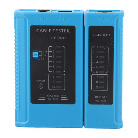Tester per cavi di rete RJ45 e RJ11 - Strumento di test per reti LAN Ethernet