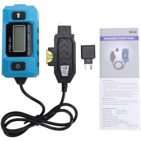 Tester per fusibili portatile - Strumento di diagnostica per auto con schermo LCD retroilluminato e luce LED