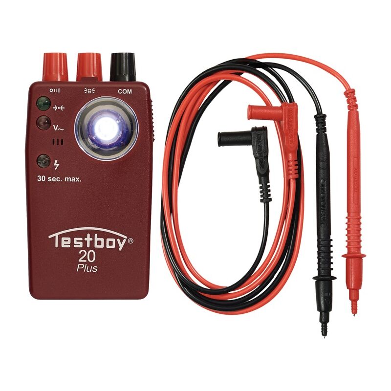 Image of Attraverso Tester tb 20 Plus B.300 v Cat ii 300 v tb 20 plus - Testboy