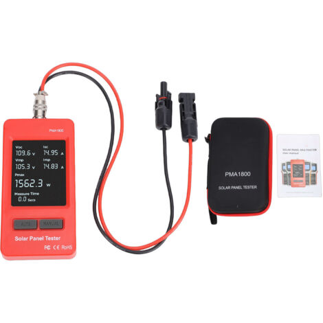 Tester per pannelli solari 5-1800W 0-60A, multimetro MPPT per rilevamento e risoluzione dei problemi