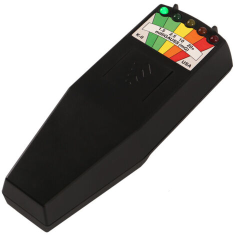 Tester portatile per apparecchiature paranormali LED EMF campo elettromagnetico rilevatore di caccia ai fantasmi 50Hz-20000Hz nero