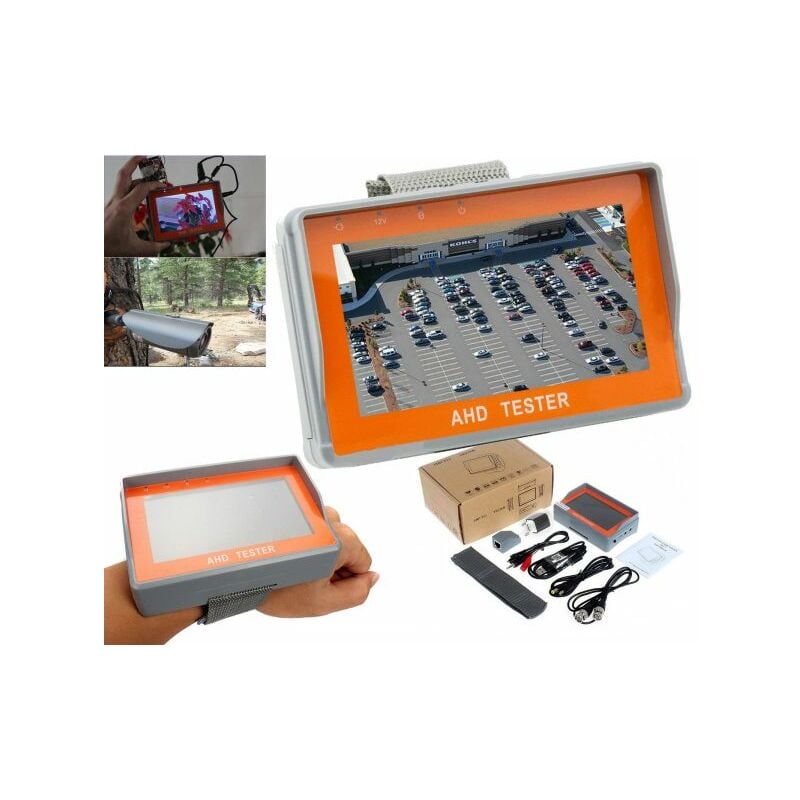 Topolenashop - tester telecamere videosorveglianza ahd monitor tft 4,3' da polso con batteria