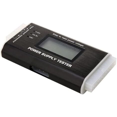 Testeur alimentation ATX LCD numérique boîtier aluminium diagnostic PC