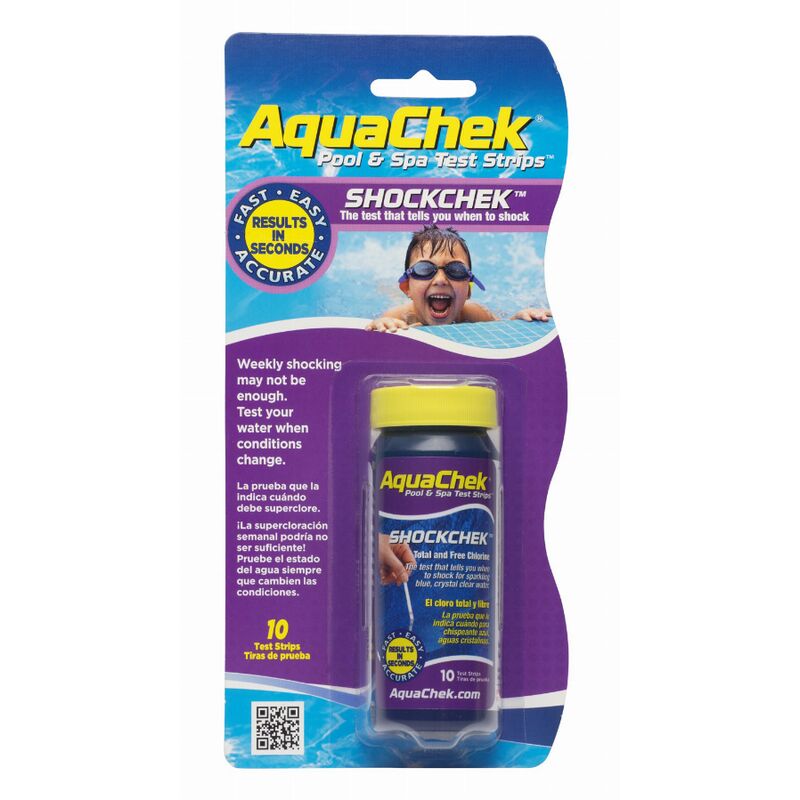 Aquachek - 10 bandelettes test aquacheck Shockchek chlore - 512256