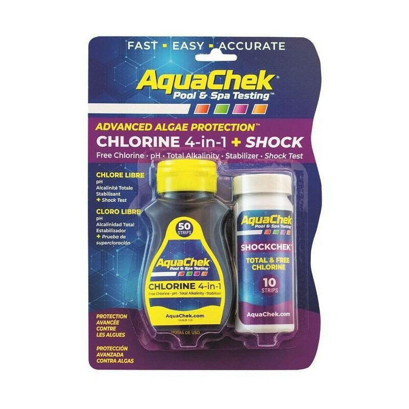 Aquachek - Testeur chlorine 4 en 1 shock