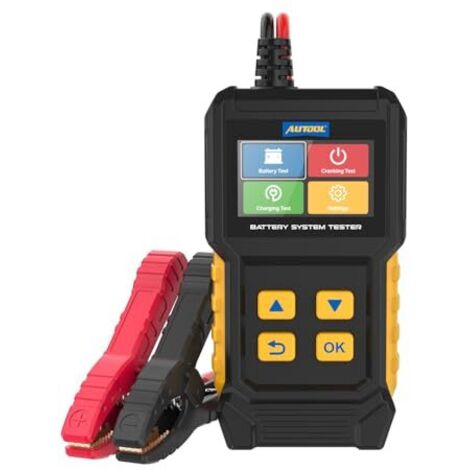 Testeur Batterie Voiture,12/24V de Batterie, 30-2000 CCA, Tests Démarrage et Charge, d’alternateur automobile Analyseur numérique pour Voiture/Moto/Bateau -
