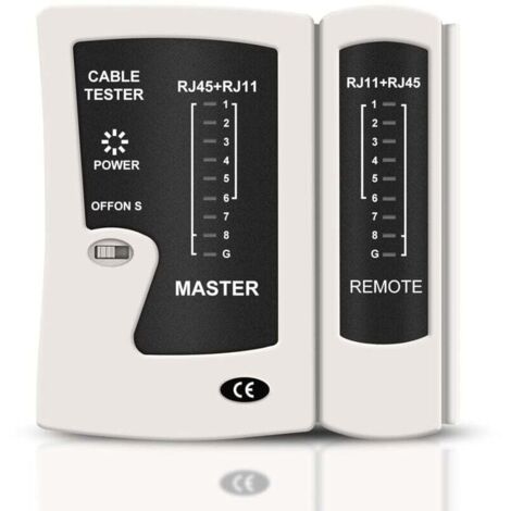 Testeur CAVI, testeur direct CAVI, testeur de patch CAVI (RJ45/RJ11), testeur CAVI LAN, testeur téléphonique CAVI, testeur CAVI Cat5, Cat6, Cat6A, Cat7