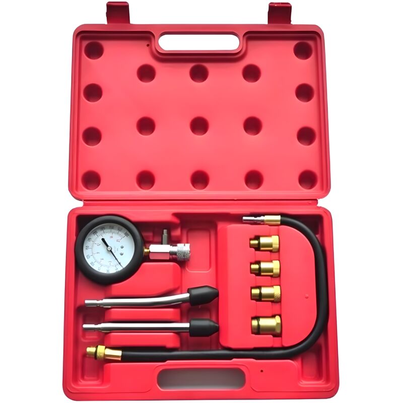 Equipement Express Sicoba - Testeur compression Compressiomètre Moteur Essence auto moto bateau 9 pièces