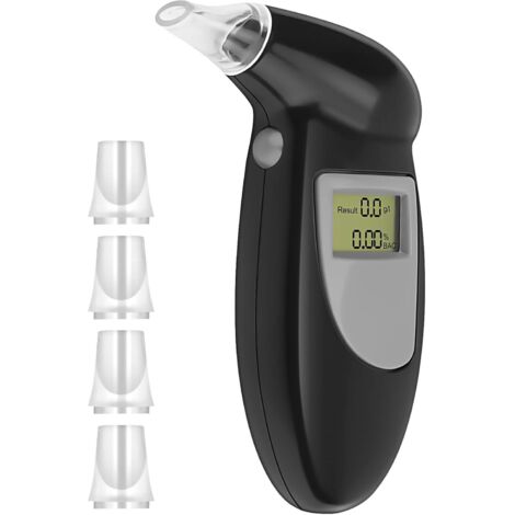 Testeur d'alcoolémie numérique, avec embouts buccaux 4 pièces