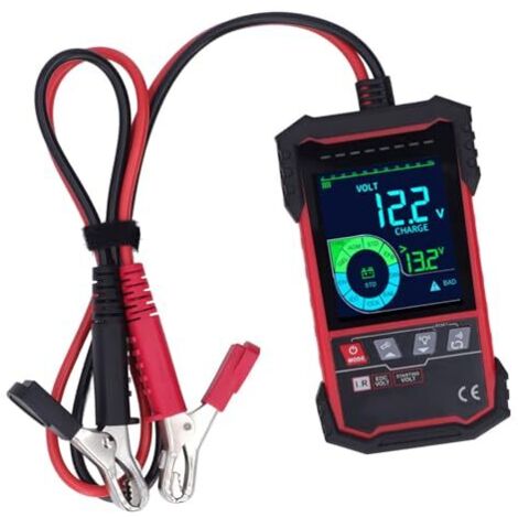 Testeur De Batterie 12V 24V 100-1999 CCA, Analyseur Auto Avec Écran 3,2 Pouces - Haute Précision 99,5%, Charge Pour Camion Marine
