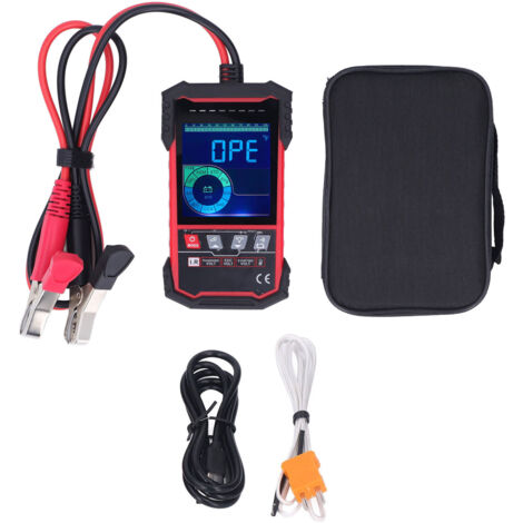 Testeur de Batterie 12V/24V à Écran Couleur, Analyseur de Charge et Capacité pour Voiture