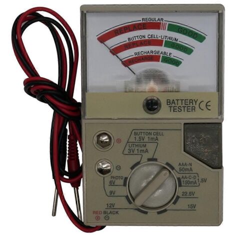 Testeur de batterie avec multimètre, testeur de tension électrique (photo couleur)