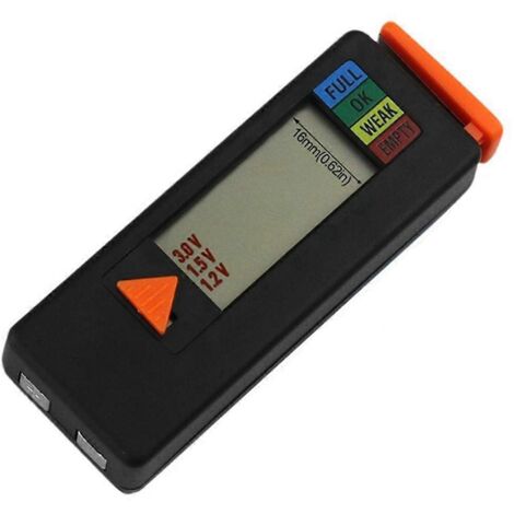 Testeur de batterie compact noir
