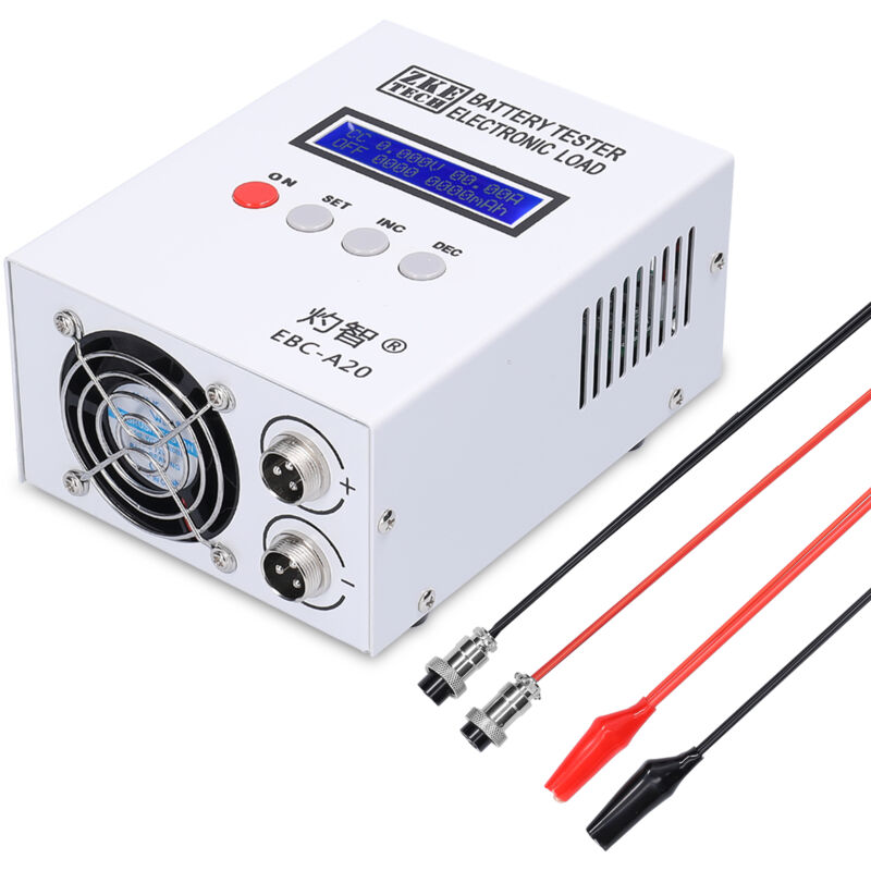 Lifcausal - Testeur de batterie EBC-A20 30 v 20 a 85 w Appareil de test de capacité de batteries au lithium-plomb-acide Recharge 5 a Décharge 20 a