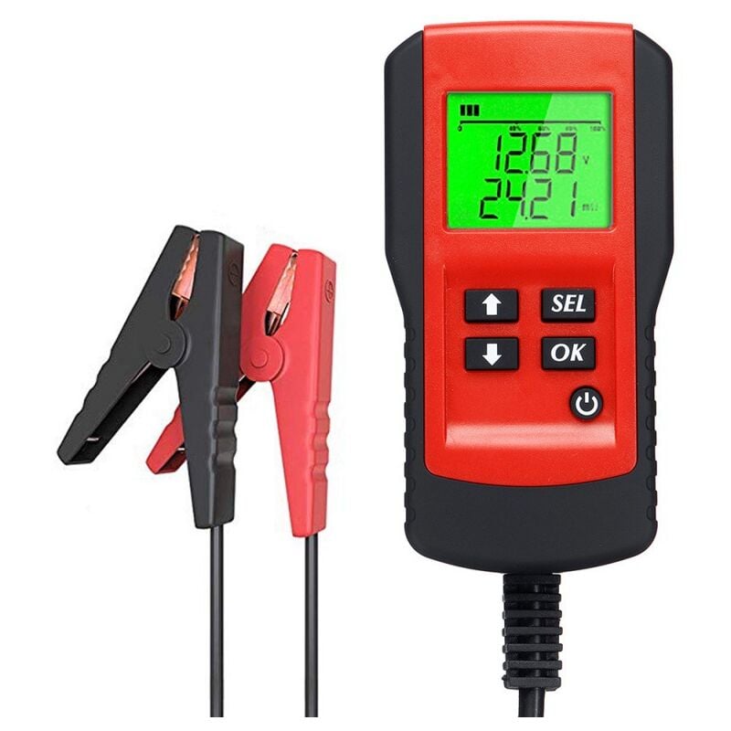 Testeur de batterie outil de test de voiture testeurs de batterie outils analyseur de batterie automatique analyseur de batterie de voiture batterie