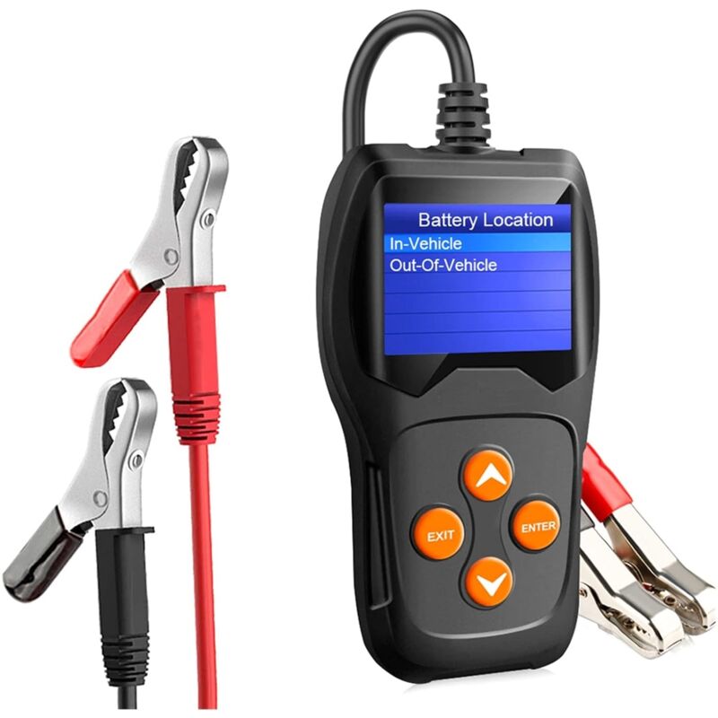 Testeur de Batterie Professionnel 12 v 100-2000 cca 220 Ah Analyseur de Batterie pour Voiture/Bateau/Moto, etc