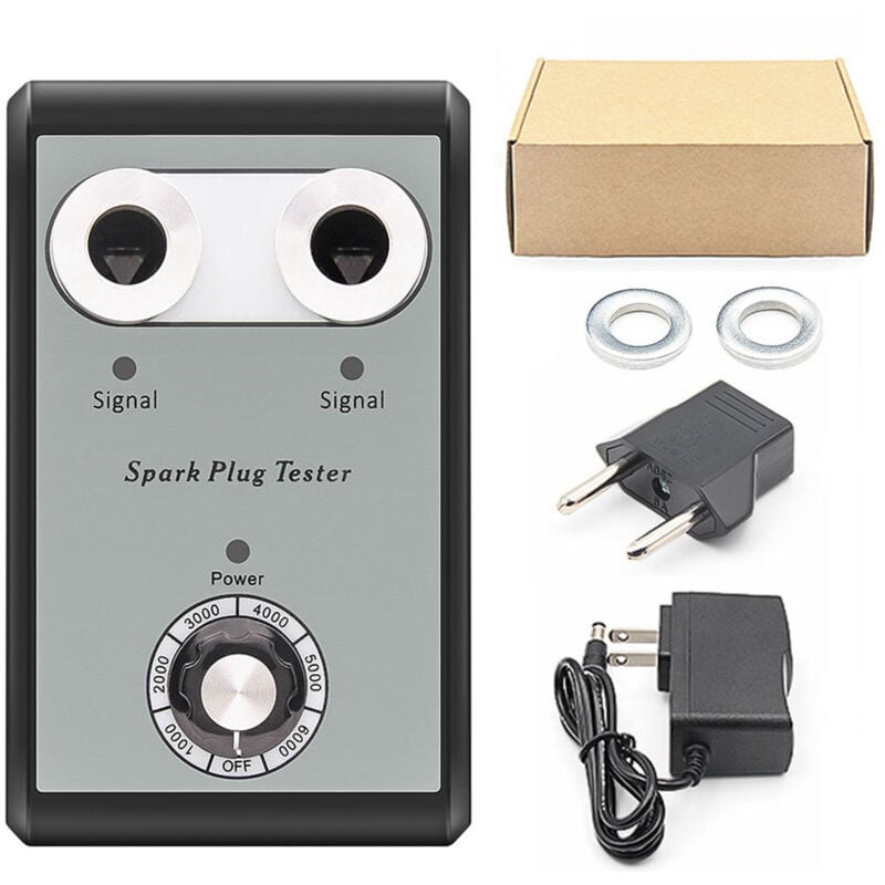 Testeur de bougies d'allumage pour voiture – Outil de diagnostic de saut d'étincelle – 12V 2A – 100-240V – Température de travail -20°C à 60°C – Pour