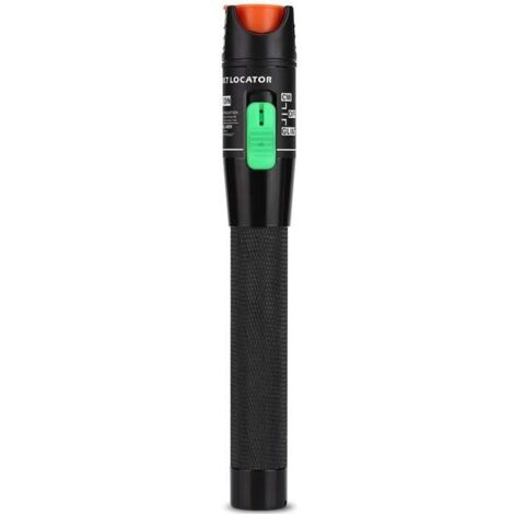 Testeur de Câble Fibre Optique - Non spécifié - 30 mW - Laser Rouge - 30 m - Aluminium Noir