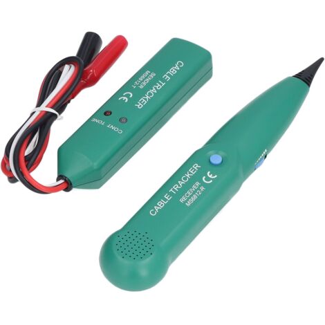 Testeur de câble professionnel, localisateur de ligne, viseur de fil, détecteur de câbles pour le traçage des lignes téléphoniques, plastique solide, avec signal de fréquence pour les tests