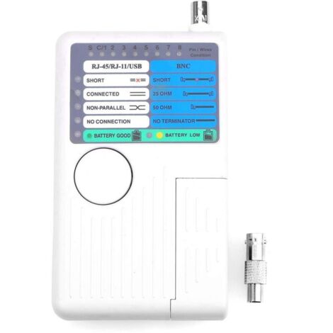 Testeur de câble réseau 4 en 1 RJ11 RJ45 USB BNC Câble Tracker Testeur de câble
