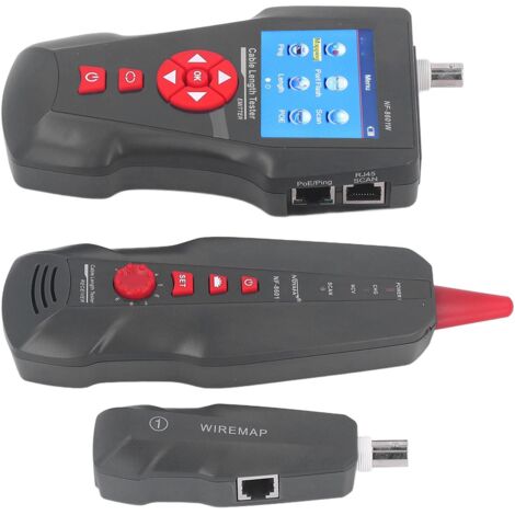 Testeur de câble réseau Anti-interférence sans bruit PING POE Test RJ45 RJ11 BNC détecteur de ligne métallique