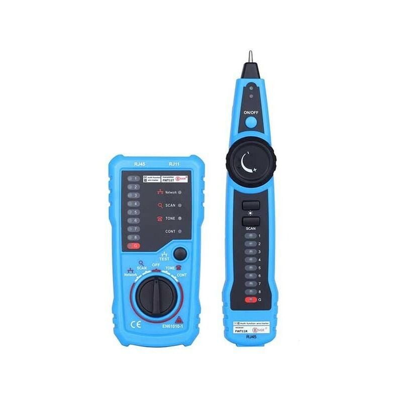 SNQ - Testeur de Câble Réseau, Détecteur de Ligne RJ11 RJ45, Traqueur de Fil Multifonction avec Sonde, Collation de Maintenance de Câble Réseau