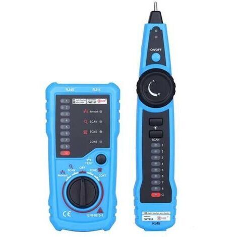 Testeur de Câble Réseau, Détecteur de Ligne RJ11 RJ45, Traqueur de Fil Multifonction avec Sonde, Collation de Maintenance de Câble Réseau Ethernet LAN, Test de Ligne Téléphonique