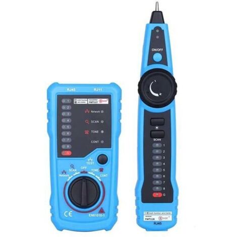Testeur de Câble Réseau, Détecteur de Ligne RJ11 RJ45, Traqueur de Fil Multifonction avec Sonde, Collation de Maintenance de Câble Réseau Ethernet LAN, Test de Ligne Téléphonique