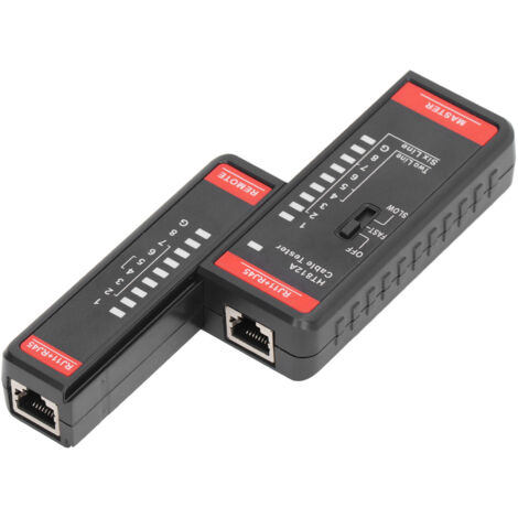 Testeur de câble réseau HT812A avec test RJ11/RJ45 pour câble téléphonique – Accessoire de mesure réseau (sans pile)