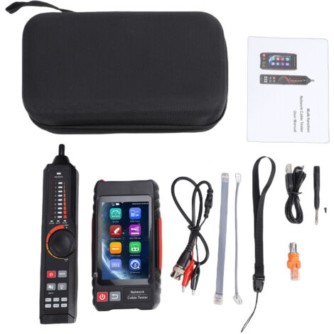 Testeur de câble réseau multifonction RJ45 UTP Ethernet 4 pouces IPS outils de support d'écran tactile VFL OPM POE ++ détecter la longueur TDR NCV FTP