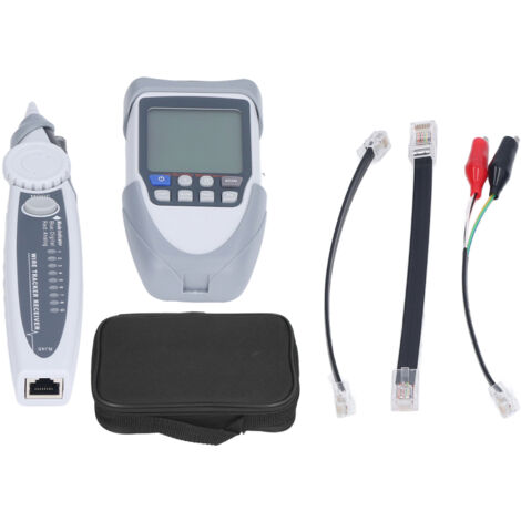 Testeur de câble réseau, outil de traceur de fil Ethernet PoE analogique numérique avec écran LCD
