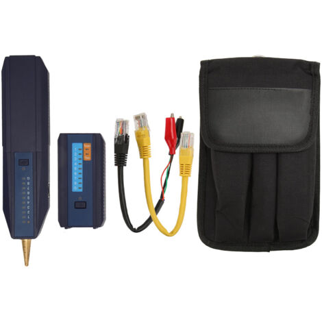 Testeur de Câble Réseau PoE Anti-Interférence avec Sac de Rangement, Détection Numérique et Vérification de Polarité