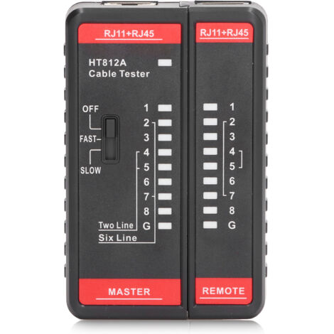 Testeur de Câble Réseau RJ11 RJ45 pour Lignes Téléphoniques et Outil de Mesure HT812A