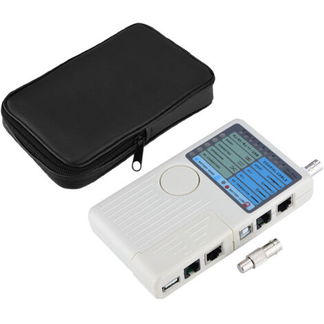 Testeur de Câble Réseau RJ45 RJ11 USB BNC - Détecteur et Traqueur LAN