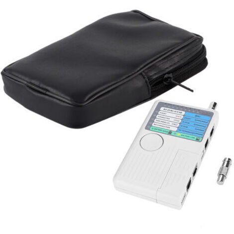 Testeur de câbles réseau LAN portable 4 en 1 avec télécommande RJ11, RJ45, USB et BNC pour câbles UTP et STP