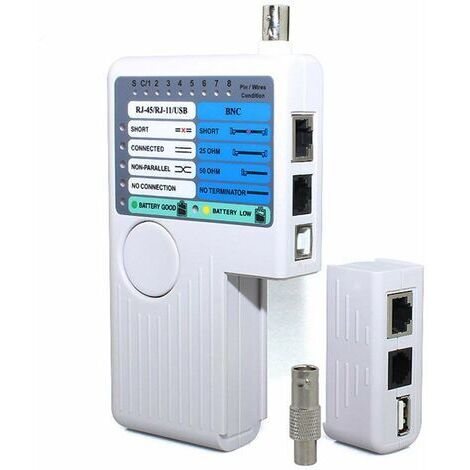 Testeur de câbles réseau RJ11 RJ45 USB BNC pour câble suivi UTP STP LAN