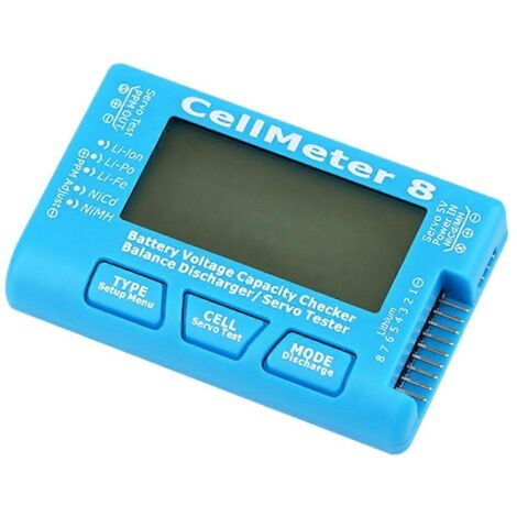 Testeur de capacité et de tension de batterie RC CellMeter-8 2-8S