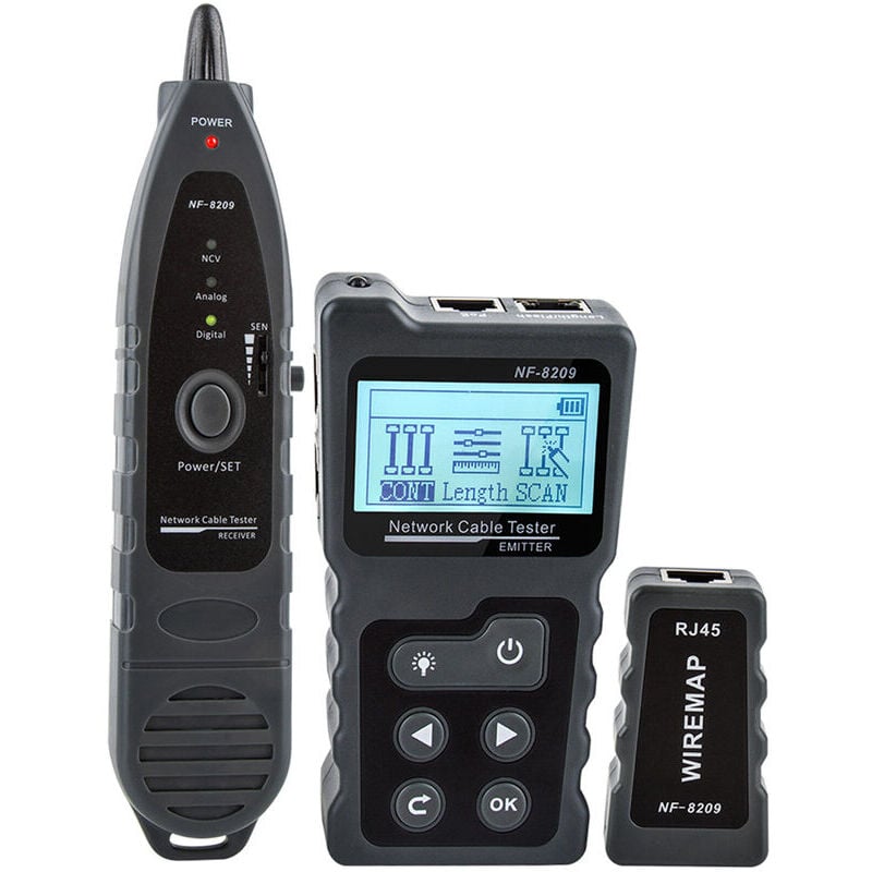 Testeur de Câble Réseau Lcd Multifonction