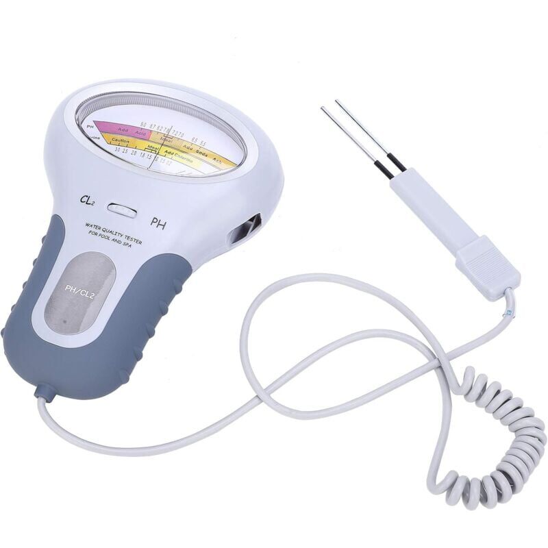 Testeur de chlore et de pH CL2 avec sonde, analyseur de qualité de l'eau pour piscine, cessoire de rempl ement pour spatesteur ph piscine testeur cl
