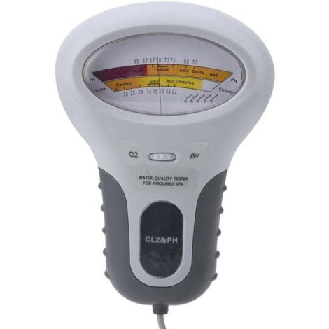 Testeur de Chlore et de pH CL2,Testeur Numérique LCD Multifonction,Testeur de Niveau de Chlore avec Sonde,Pour La Piscine et Le Spa