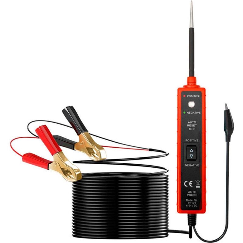 Testeur de circuit automobile EM285, testeur de système électrique automobile, 624 V DC, rouge