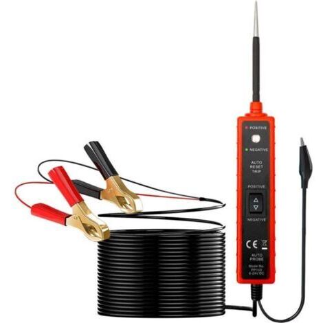 Testeur de circuit automobile EM285, testeur de système électrique automobile, 624 V DC, rouge