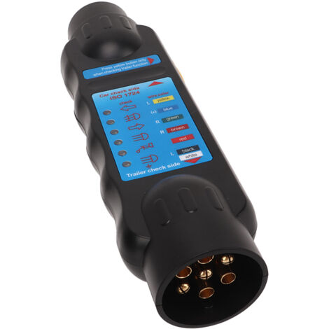 Testeur de Circuit de Câblage de Feux de Remorquage de Remorque, Outil de Diagnostic de Prise de Courant pour Remorques Caravanes Boîtes à Chevaux.