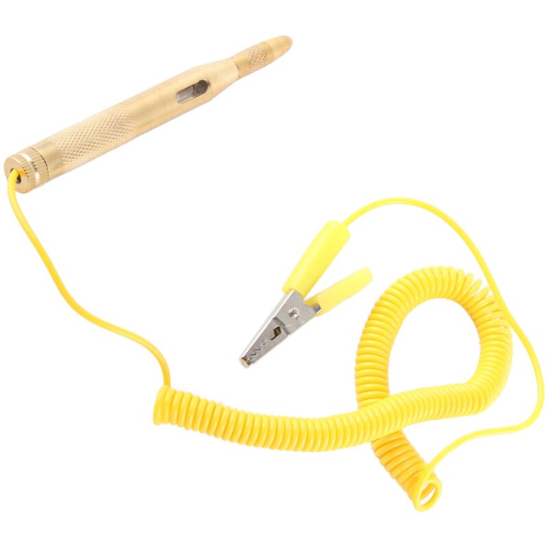 Eosnow Testeur de Circuit de véhicule automobile, DC 6V 12V 24V, stylo de Test de tension d'ampoule, crayon jaune