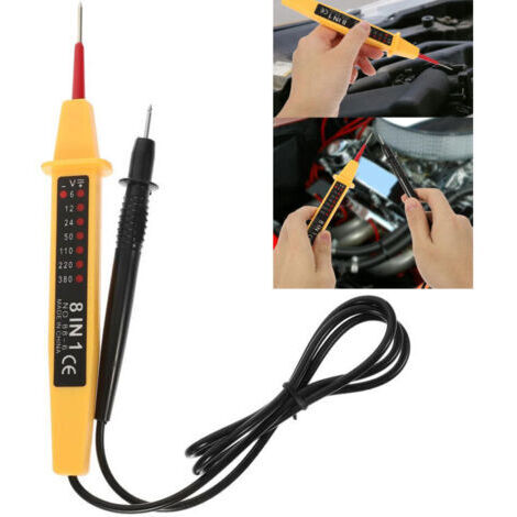 Testeur de circuit électrique 8 en 1 Testeur de tension multifonction Stylo détecteur de continuité 6 V-380 V pour Tension Voltmètre pour Testeur Circuit Tension