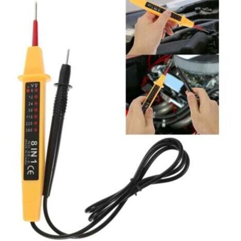 Testeur de circuit électrique 8 en 1 Testeur de tension multifonction Stylo détecteur de continuité 6 V-380 V pour Tension Voltmètre pour Testeur Circuit Tension
