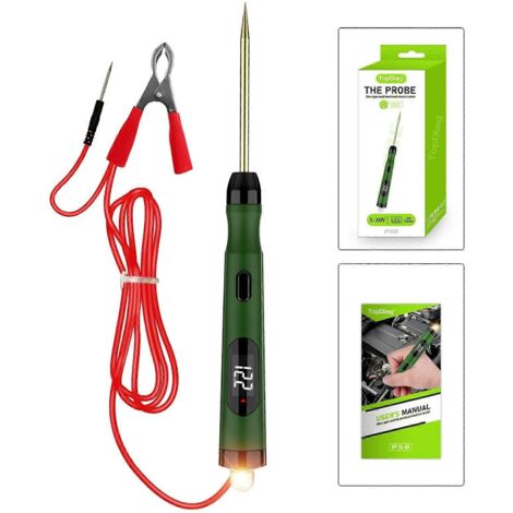 Testeur de circuit électrique automobile JDiag P50, sonde 5V-30V avec affichage numérique, stylo testeur de circuit, lampe testeur de tension - P50