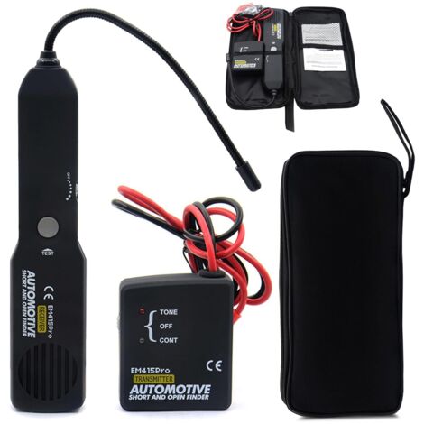 Testeur De Circuit, Testeur De Câble, Traceur De Fils, EM415PRO L'appareil De Contrôle De Câble, Detecteur De Cable Electrique, Détecteur Circuit Automobil, Câble Tracker, Traceur De Câble Portable