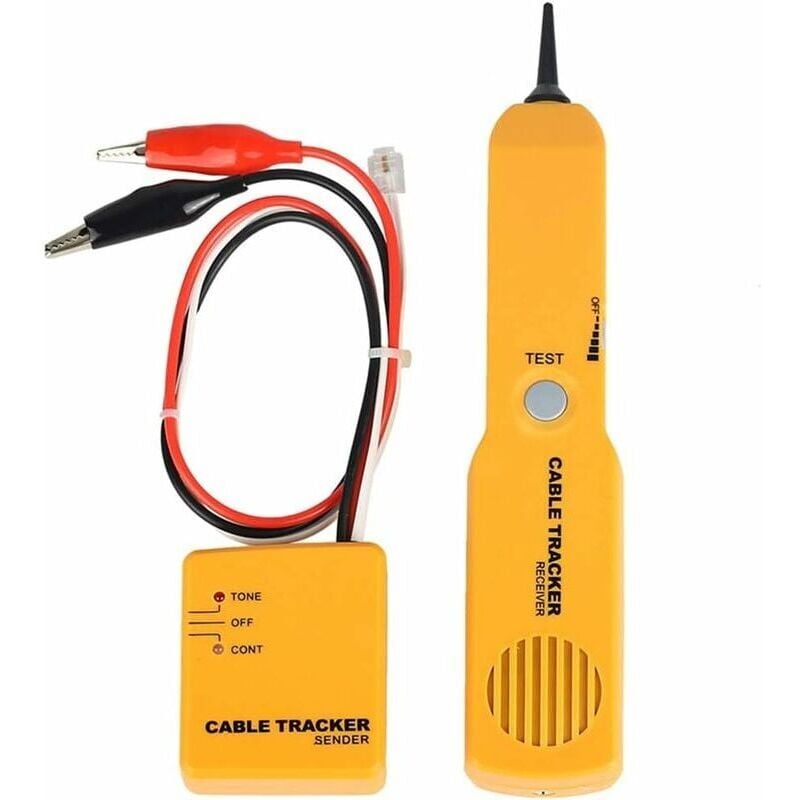 SNQ - Testeur de Circuit,Traceur de Fils et Générateur de Tonalité,Testeur de Cable réseau Prise RJ-11,Fils et Cables de Recherche et de